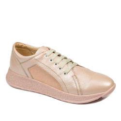 Dame sneakers/casual sko 6010 pudder perlemor kombineret