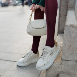 Damesneakers 6077 beige kombination lifestyle