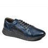 Dame sports-/casualsko 6010 i indigo perlemor kombineret