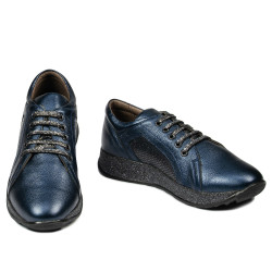 Dame sports-/casualsko 6010 i indigo perlemor kombineret