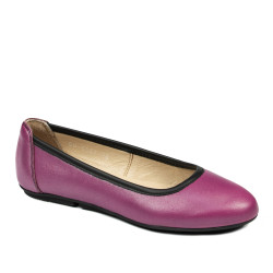 Damesko ballerinaer 6027 cyklamen perlemor