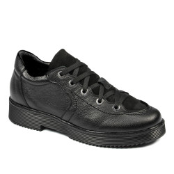 Dame casual sko 6026 sort kombineret