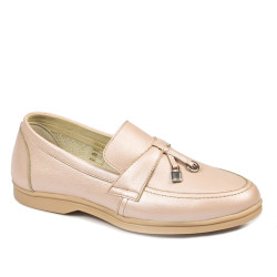 Dame mokkasiner 6054 pudder perlemor