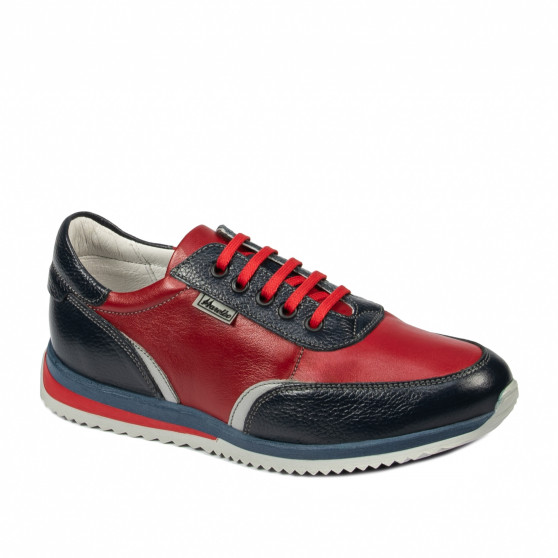 Teenagere sneakers 374 indigo+rød