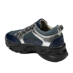 Damesportssko 6038 indigo kombineret