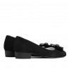 Elegant/casual damesko 1290 sort antilope
