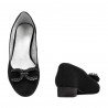Elegant/casual damesko 1290 sort antilope