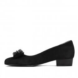 Elegant/casual damesko 1290 sort antilope