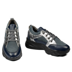 Damesportssko 6038 indigo kombineret