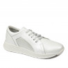 Damesneakers/casual 6010 hvid perlemor kombineret