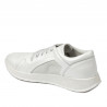 Damesneakers/casual 6010 hvid perlemor kombineret