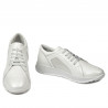 Damesneakers/casual 6010 hvid perlemor kombineret