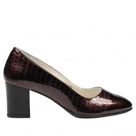 Elegante damesko 1268 lak bordeaux