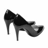 Elegant dame sko 1246 sort lak
