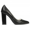 Elegant dame sko 1275 sort satin