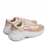 Damesneakers 6015 pudder perlemor kombineret