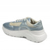 Damesneakers 6015 blå perlemor kombineret