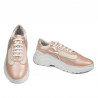 Damesneakers 6015 pudder perlemor kombineret