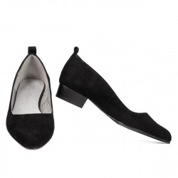 Elegante/casual damesko 1285 sort antilope