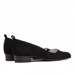 Elegante/casual damesko 1285 sort antilope