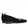 Elegante/casual damesko 1285 sort antilope
