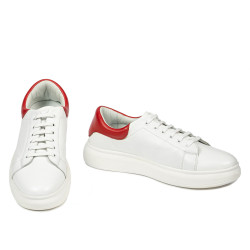 Dame sneakers 6008 hvid kombineret