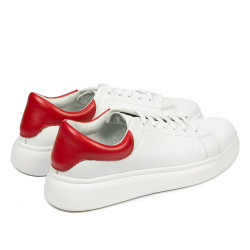 Dame sneakers 6008 hvid kombineret