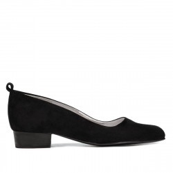 Elegante/casual damesko 1285 sort antilope