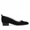 Elegante/casual damesko 1285 sort antilope