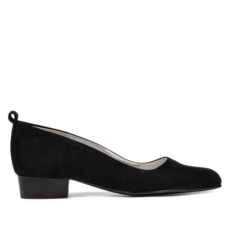 Elegante/casual damesko 1285 sort antilope