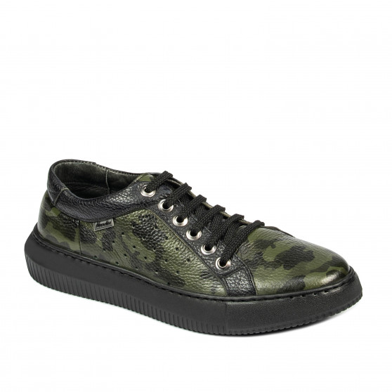 Casual/sport sko til mænd 841-1 grøn camouflage