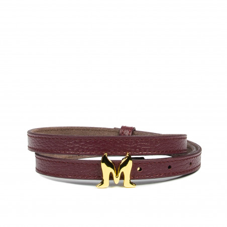 Damebælte 42cm bordeaux