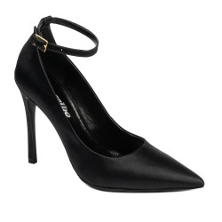 Elegante damesko 1311 sort satin