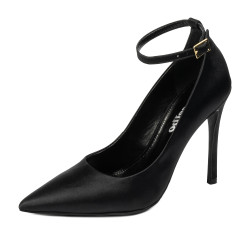 Elegante damesko 1311 sort satin