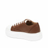 Dame sportssko 6083 brun kombineret