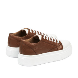 Dame sportssko 6083 brun kombineret