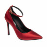 Elegante damesko 1311 rød satin