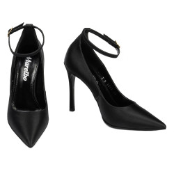 Elegante damesko 1311 sort satin