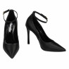 Elegante damesko 1311 sort satin