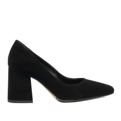 Elegante damesko 1315 sort ruskind