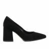 Elegante damesko 1315 sort ruskind