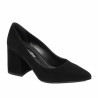 Elegante damesko 1315 sort ruskind