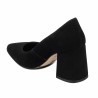 Elegante damesko 1315 sort ruskind