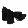 Elegante damesko 1315 sort ruskind