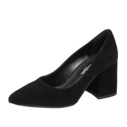 Elegante damesko 1315 sort ruskind