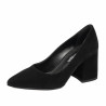 Elegante damesko 1315 sort ruskind