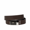 Herrebælte 62b tofarvet sort kaviar+brun kaviar