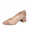 Elegante damesko 1332 lak nude kombineret