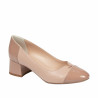 Elegante damesko 1332 lak nude kombineret