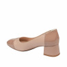 Elegante damesko 1332 lak nude kombineret